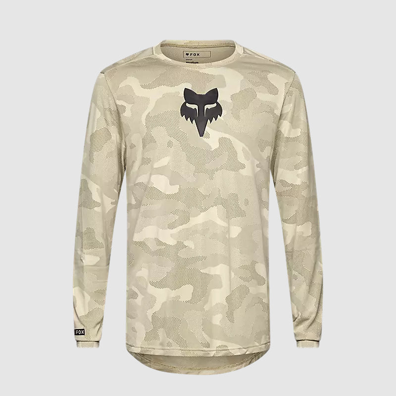 Polera Bicicleta Ranger TruDri™ Manga Larga Crema Fox polera bicicleta fox mtb