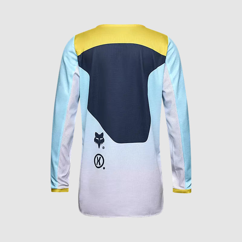 Polera Moto Niño 180 Elevated Azul Fox polera moto fox motocross