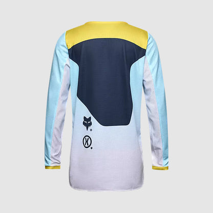 Polera Moto Niño 180 Elevated Azul Fox polera moto fox motocross
