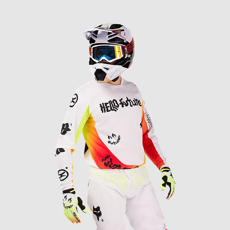 Polera Moto 180 Hello Future Blanco Fox polera moto fox motocross