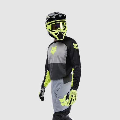 Polera Moto 180 Flow Negro/Amarillo Fox polera moto fox motocross