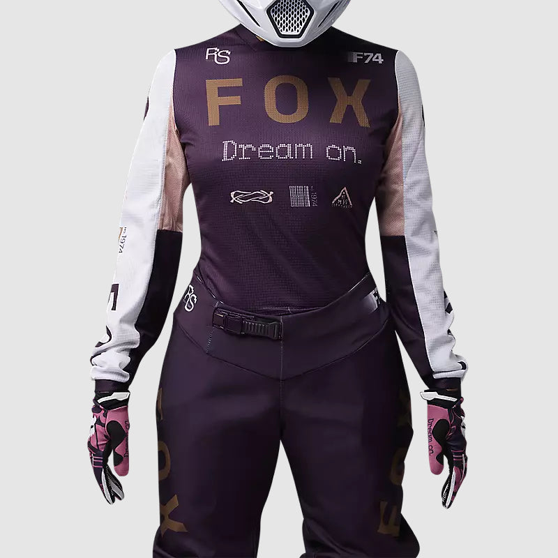 Polera Moto Mujer 180 Race Spec Morado Fox polera moto fox motocross