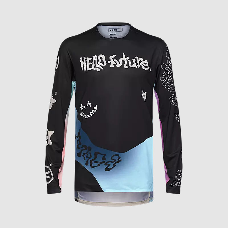 Polera Bicicleta Flexair Hello Future Negro Fox polera bicicleta fox mtb