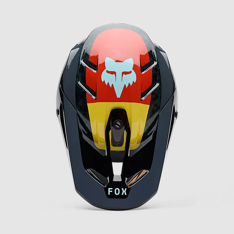 Casco Moto V3 RS Grid Negro/Rojo Fox | Casco Moto Fox casco fox racing motocross mtb