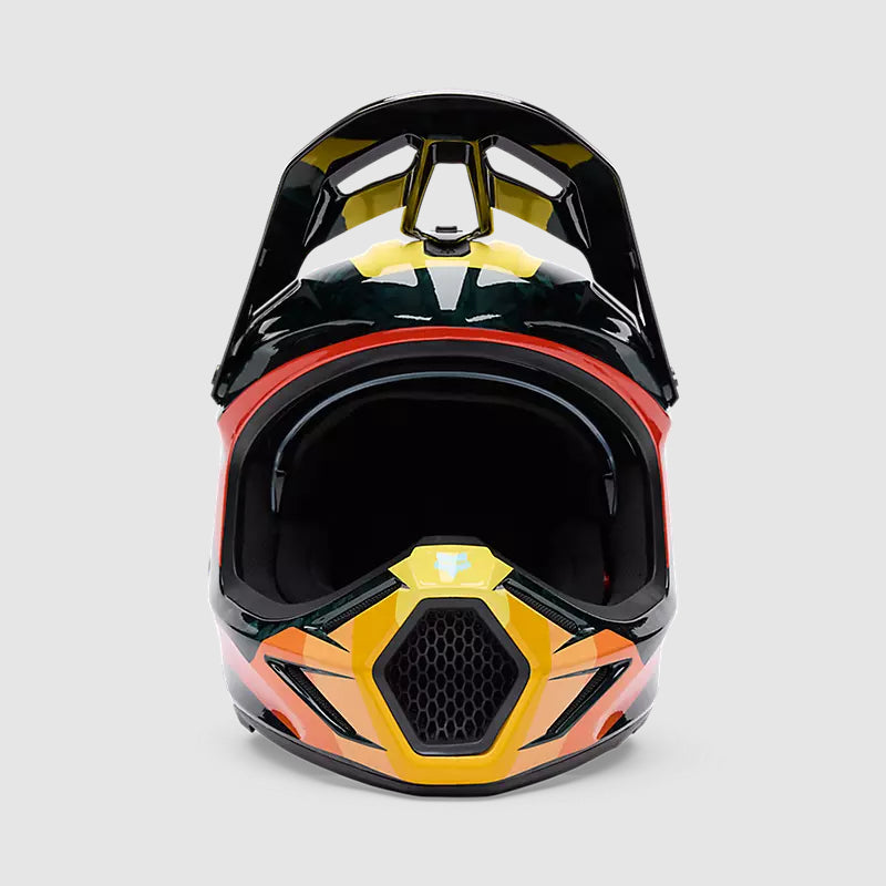 Casco Moto V3 RS Grid Negro/Rojo Fox | Casco Moto Fox casco fox racing motocross mtb