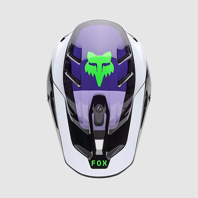 Casco Moto V3 RS Grid Negro/Morado Fox | Casco Moto Fox casco fox racing motocross mtb