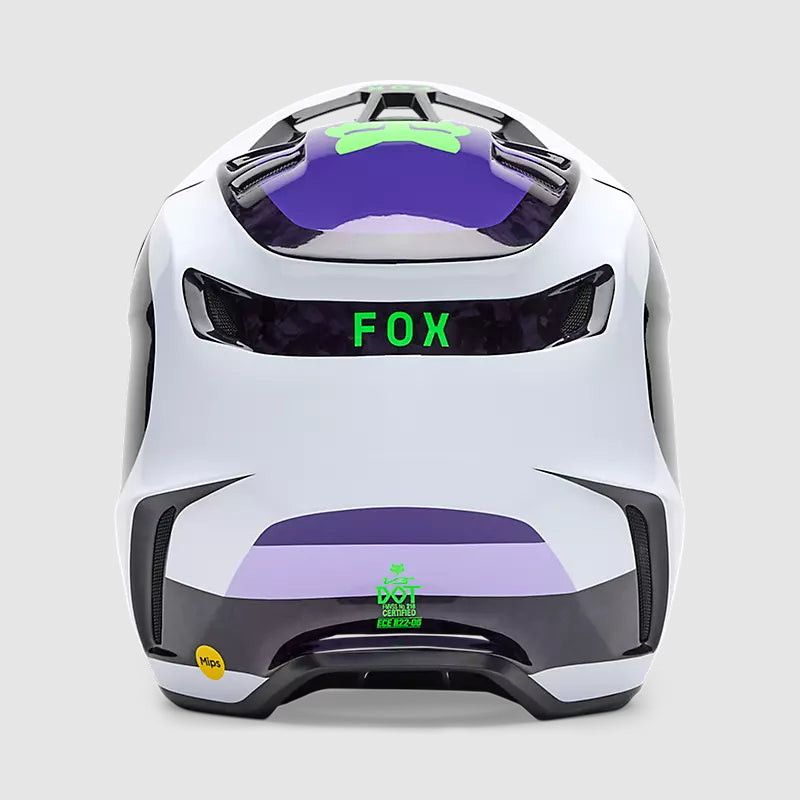 Casco Moto V3 RS Grid Negro/Morado Fox | Casco Moto Fox casco fox racing motocross mtb