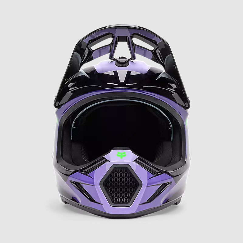 Casco Moto V3 RS Grid Negro/Morado Fox | Casco Moto Fox casco fox racing motocross mtb