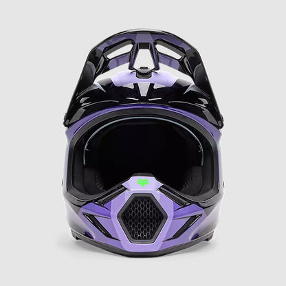 Casco Moto V3 RS Grid Negro/Morado Fox | Casco Moto Fox casco fox racing motocross mtb