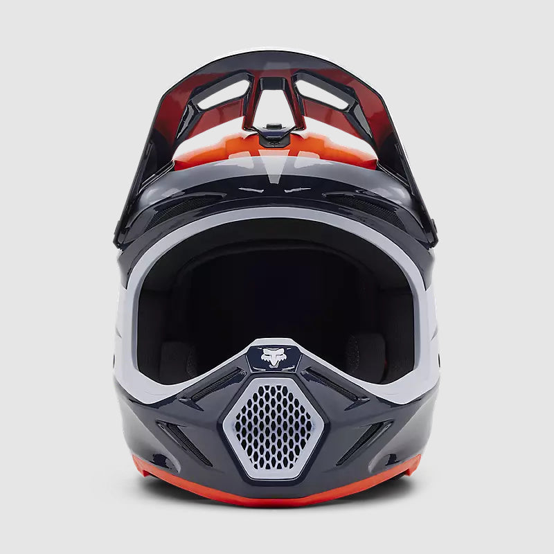 Casco Moto V3 Divider Azul/Blanco Fox | Casco Moto Fox casco fox racing motocross mtb