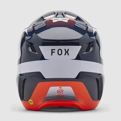 Casco Moto V3 Divider Azul/Blanco Fox | Casco Moto Fox casco fox racing motocross mtb