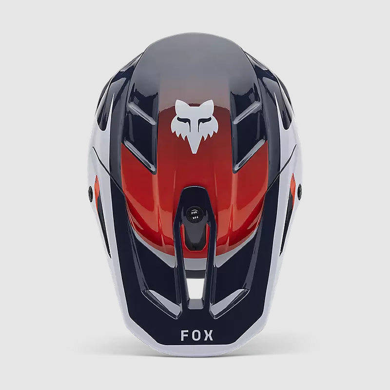 Casco Moto V3 Divider Azul/Blanco Fox | Casco Moto Fox casco fox racing motocross mtb