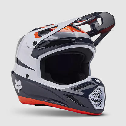 Casco Moto V3 Divider Azul/Blanco Fox | Casco Moto Fox casco fox racing motocross mtb
