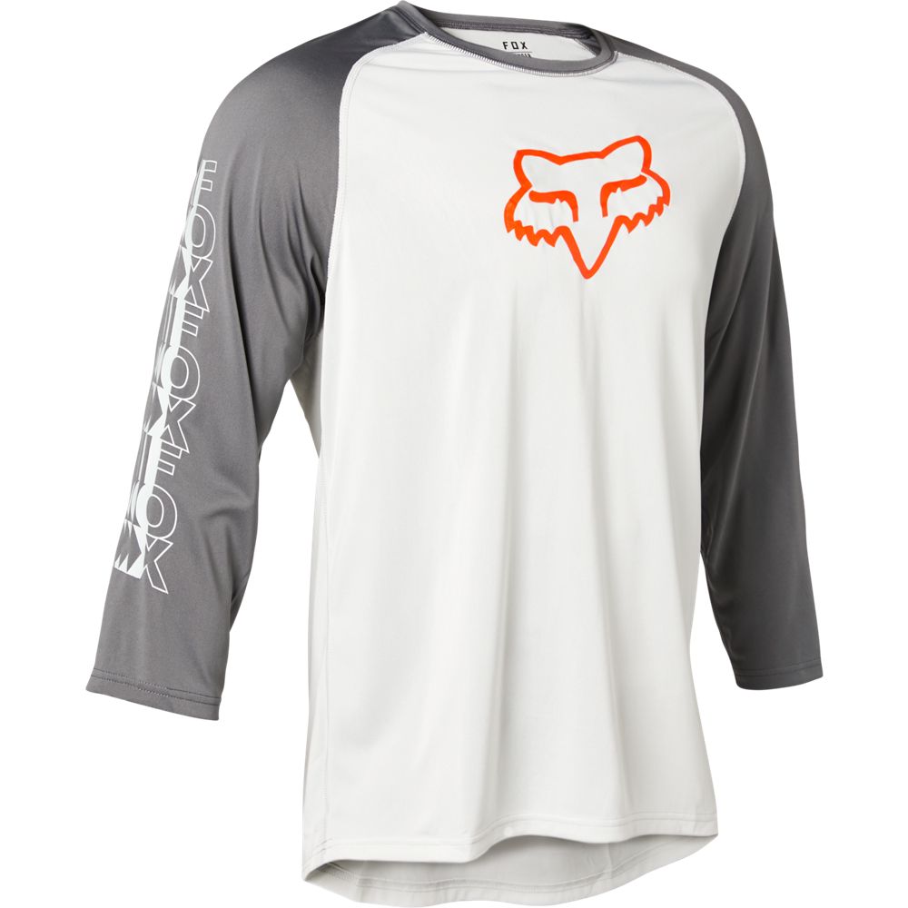 Polera Bicicleta Ranger Vibe 3/4 Blanco/Gris Fox polera bicicleta fox mtb