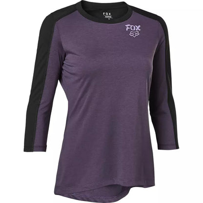 Polera Bicicleta Mujer Ranger Drirelease 3/4 Morado Fox polera bicicleta fox mtb
