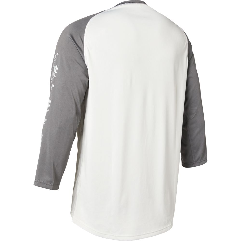 Polera Bicicleta Ranger Vibe 3/4 Blanco/Gris Fox polera bicicleta fox mtb