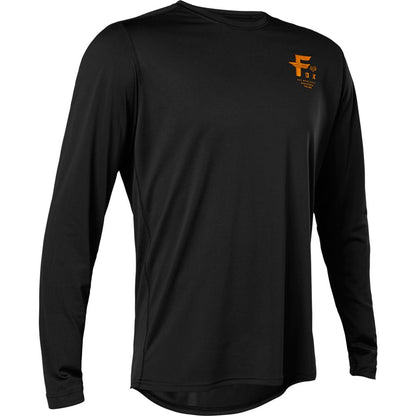 Polera Bicicleta Ranger Manga Larga Negro Fox polera bicicleta fox mtb
