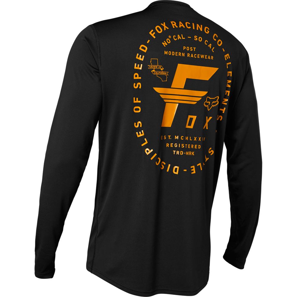 Polera Bicicleta Ranger Manga Larga Negro Fox polera bicicleta fox mtb