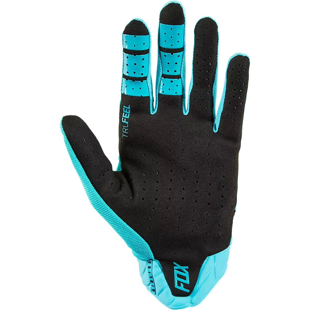 Guantes Moto Mujer Airline Celeste Fox - imagen 3