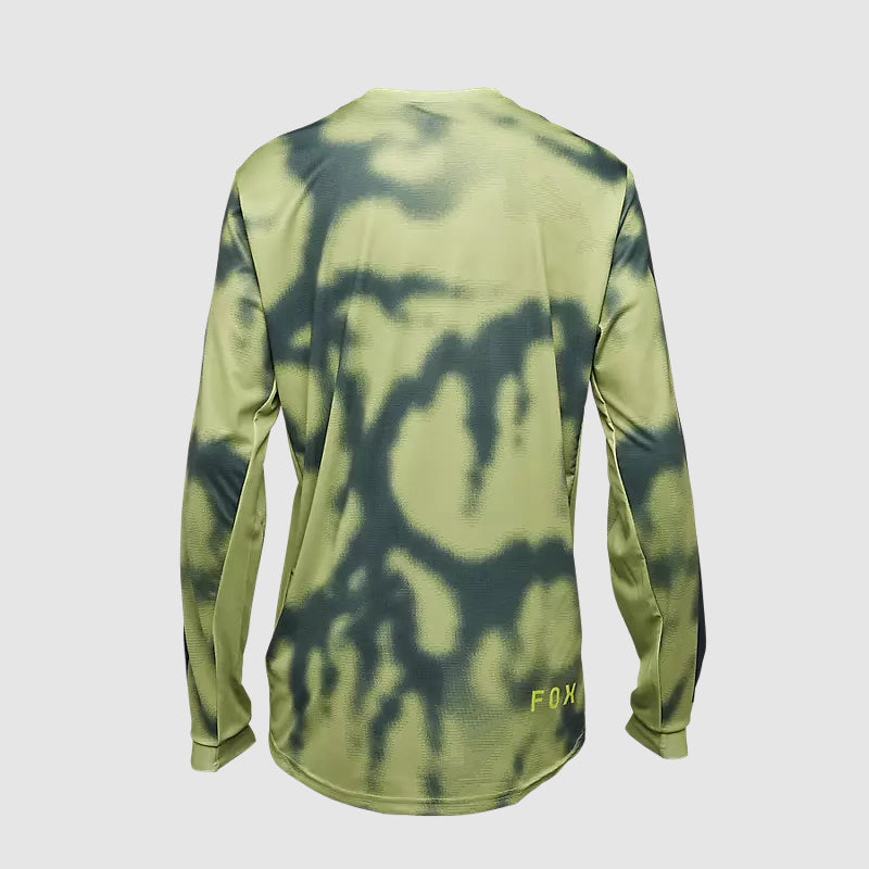 Polera Bicicleta Ranger Taunt Manga Larga Verde Pastel Fox polera bicicleta fox mtb