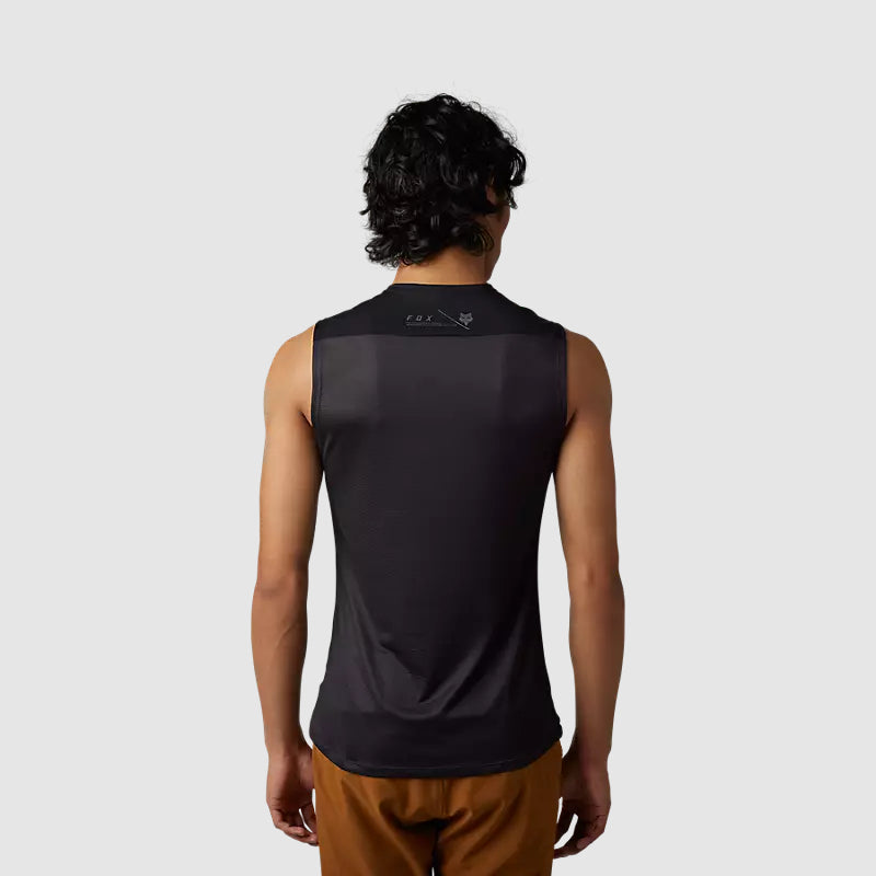 Polera Bicicleta Flexair Ascent Sin Mangas Negro Fox polera bicicleta fox mtb