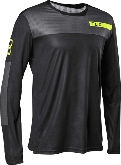 Polera Bicicleta Defend SG Manga Larga Negro Fox polera bicicleta fox mtb