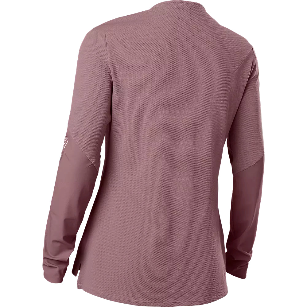 Polera Bicicleta Mujer Flexair Pro Manga Larga Morado Fox polera bicicleta fox mtb