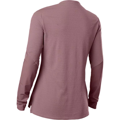 Polera Bicicleta Mujer Flexair Pro Manga Larga Morado Fox polera bicicleta fox mtb