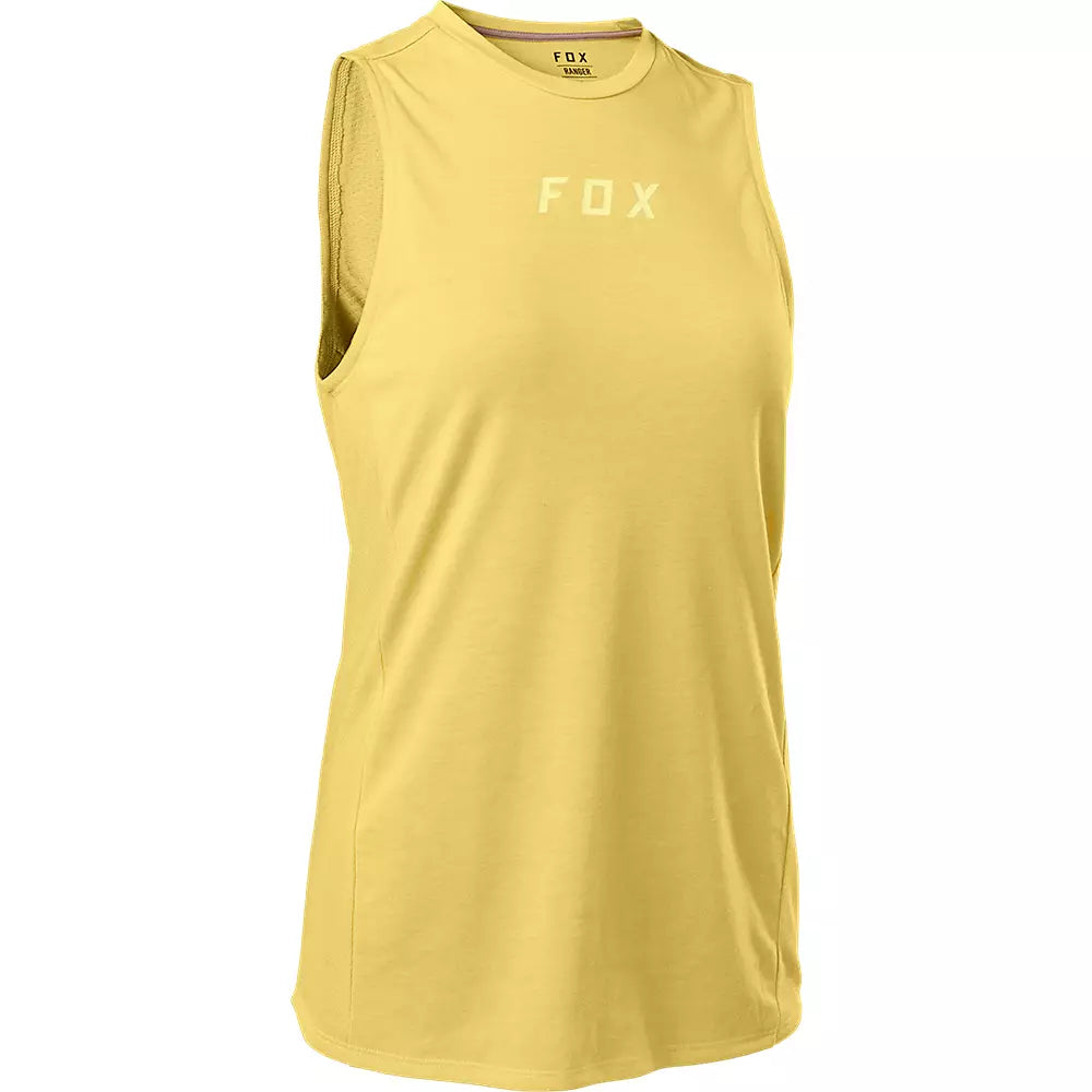 Polera Bicicleta Mujer Ranger Drirelease® Sin Mangas Amarillo Fox polera bicicleta fox mtb