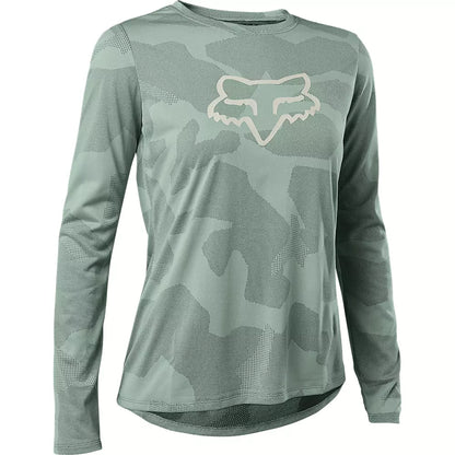Polera Bicicleta Mujer Ranger Trudri™ Verde Agua Fox polera bicicleta fox mtb