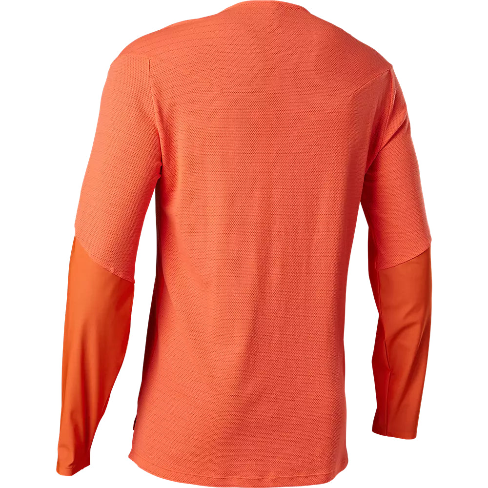 Polera Bicicleta Flexair Pro Manga Larga Naranjo Fox polera bicicleta fox mtb