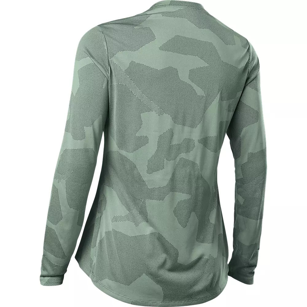 Polera Bicicleta Mujer Ranger Trudri™ Verde Agua Fox polera bicicleta fox mtb