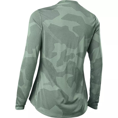 Polera Bicicleta Mujer Ranger Trudri™ Verde Agua Fox polera bicicleta fox mtb