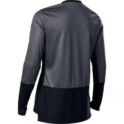 Polera Bicicleta Mujer Defend Manga Larga Gris Fox polera bicicleta fox mtb