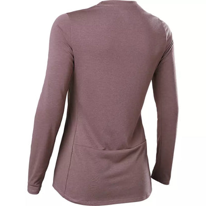 Polera Bicicleta Mujer Ranger Drirelease® Manga Larga Morado Fox polera bicicleta fox mtb