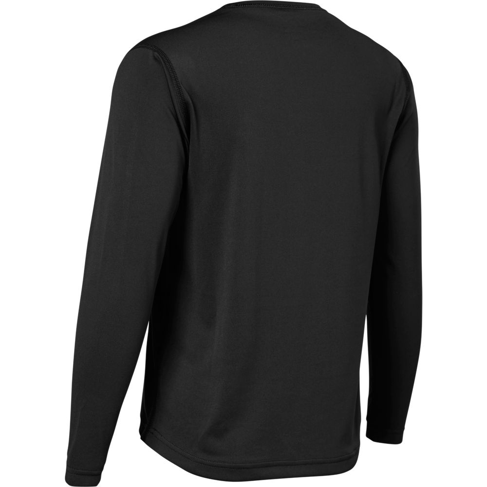 Polera Bicicleta Niño Ranger Manga Larga Negro Fox polera bicicleta fox mtb