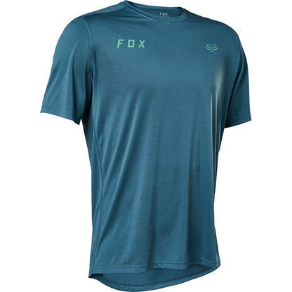 Polera Bicicleta Ranger SS Essential Azul Fox polera bicicleta fox mtb