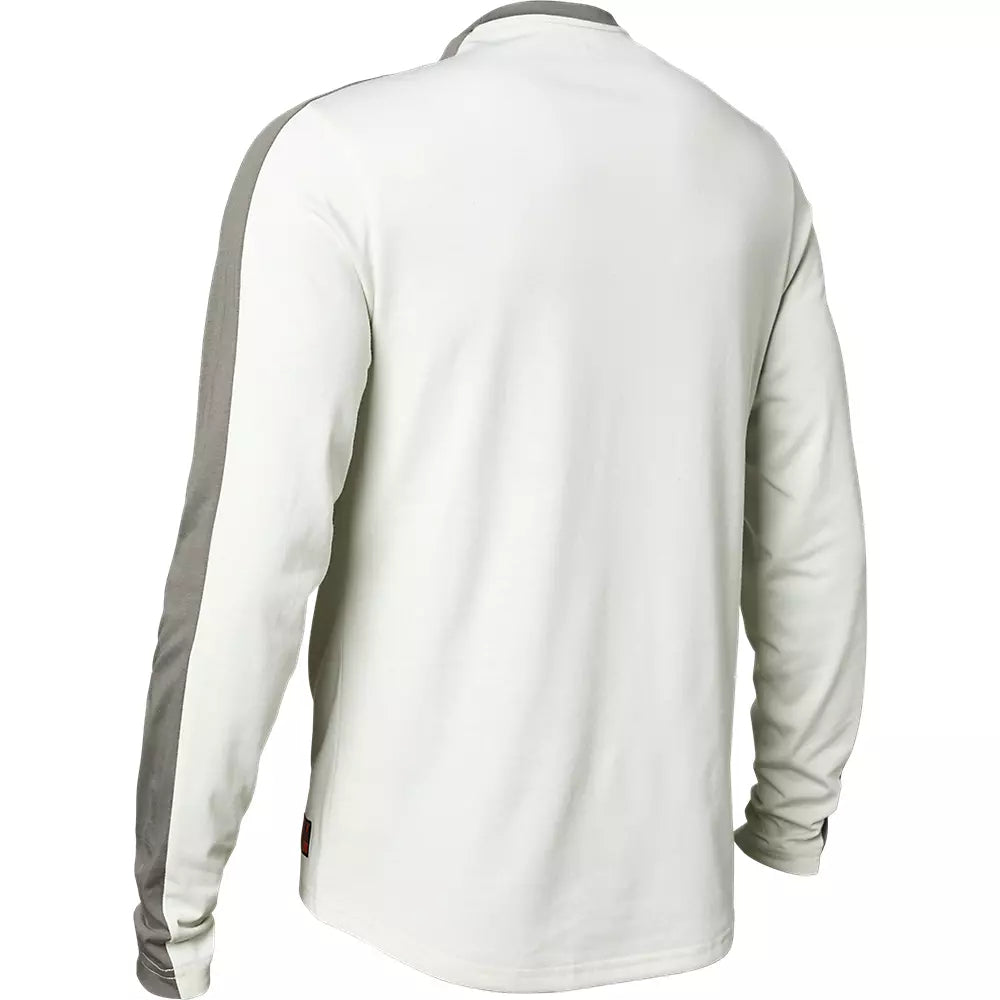 Polera Bicicleta Ranger Drirelease® Slide Mid Manga Larga Blanco Fox polera bicicleta fox mtb