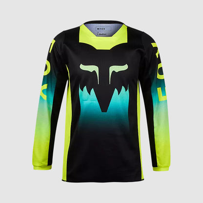 Polera Moto Niña 180 Flora Negro/Amarillo Fox polera moto fox motocross