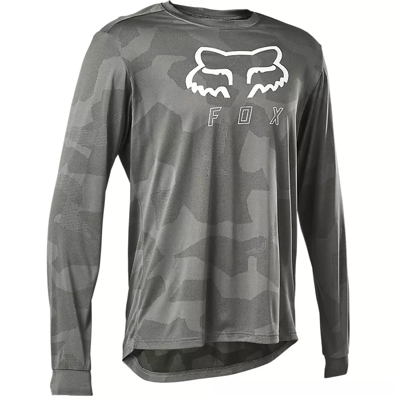 Polera Bicicleta Manga Larga Ranger Trudri Gris Fox polera bicicleta fox mtb