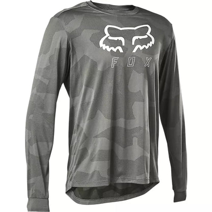 Polera Bicicleta Manga Larga Ranger Trudri Gris Fox polera bicicleta fox mtb