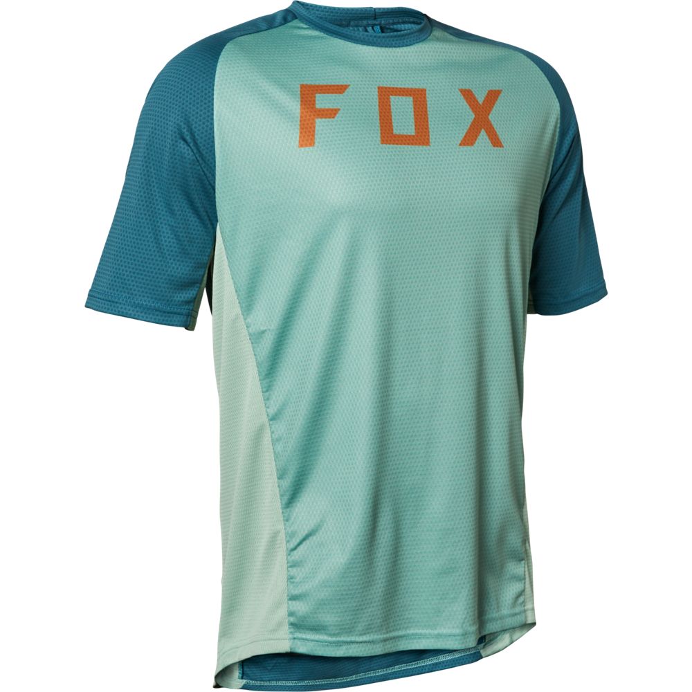 Polera Bicicleta Defend SS Azul Fox polera bicicleta fox mtb