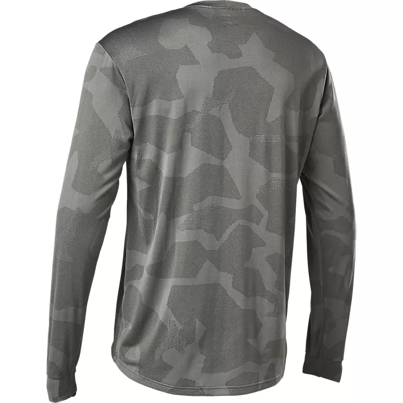 Polera Bicicleta Manga Larga Ranger Trudri Gris Fox polera bicicleta fox mtb