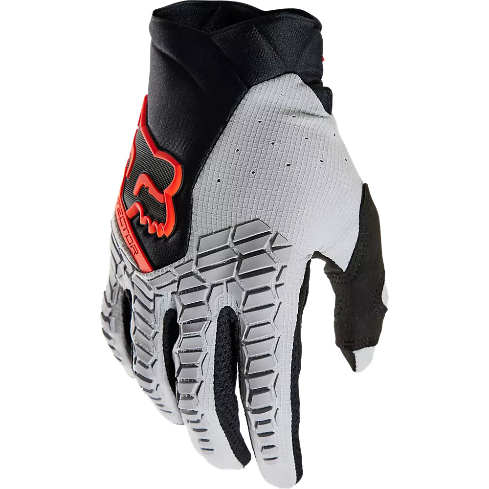 Guantes Moto Mujer Pawtector CE Gris/Rojo Fox - imagen 2