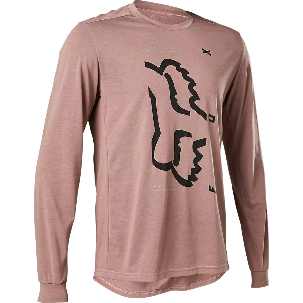 Polera Bicicleta Ranger Drirelease® Manga Larga Morado Fox polera bicicleta fox mtb