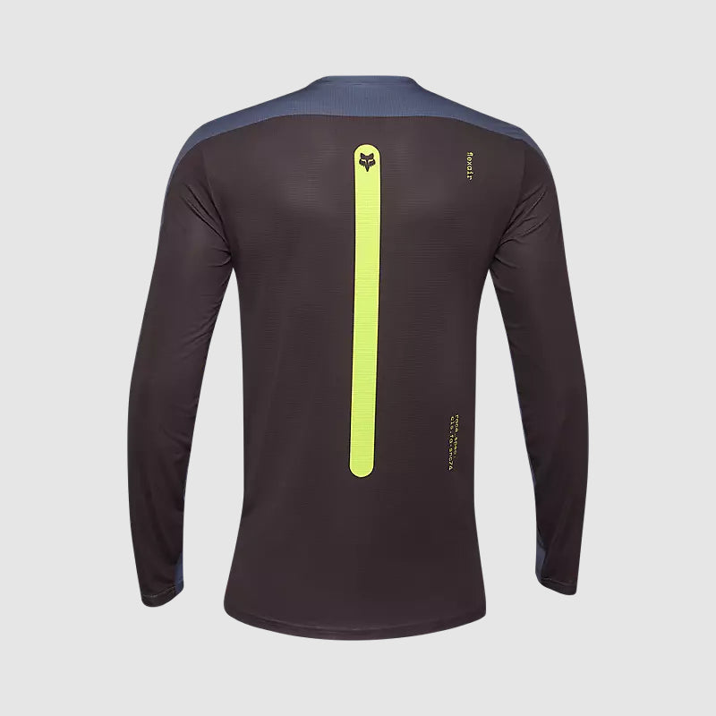 Polera Bicicleta Flexair Aviation Manga Larga Gris Fox polera bicicleta fox mtb