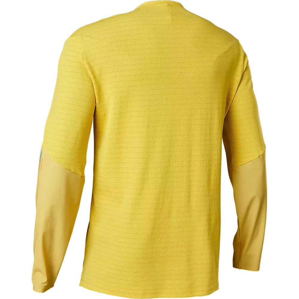 Polera Bicicleta Flexair Pro Manga Larga Amarillo Fox polera bicicleta fox mtb