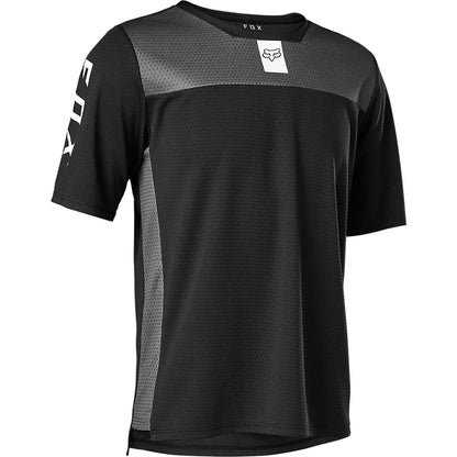 Polera Bicicleta Niño Defend Negro Fox polera bicicleta fox mtb