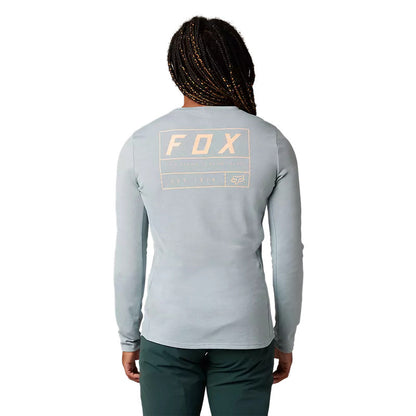 Polera Bicicleta Mujer Manga Larga Ranger Drirelease® Gris Fox polera bicicleta fox mtb