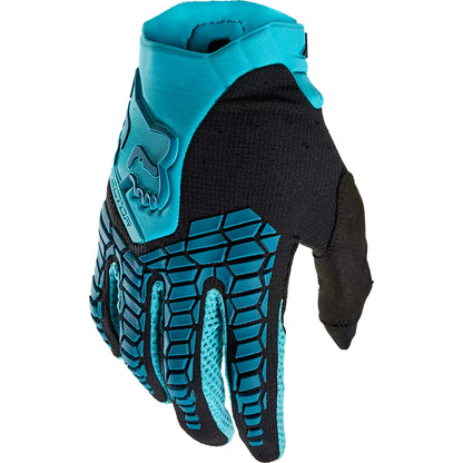 Guantes Moto Mujer Pawtector Celeste/Negro Fox - imagen 2
